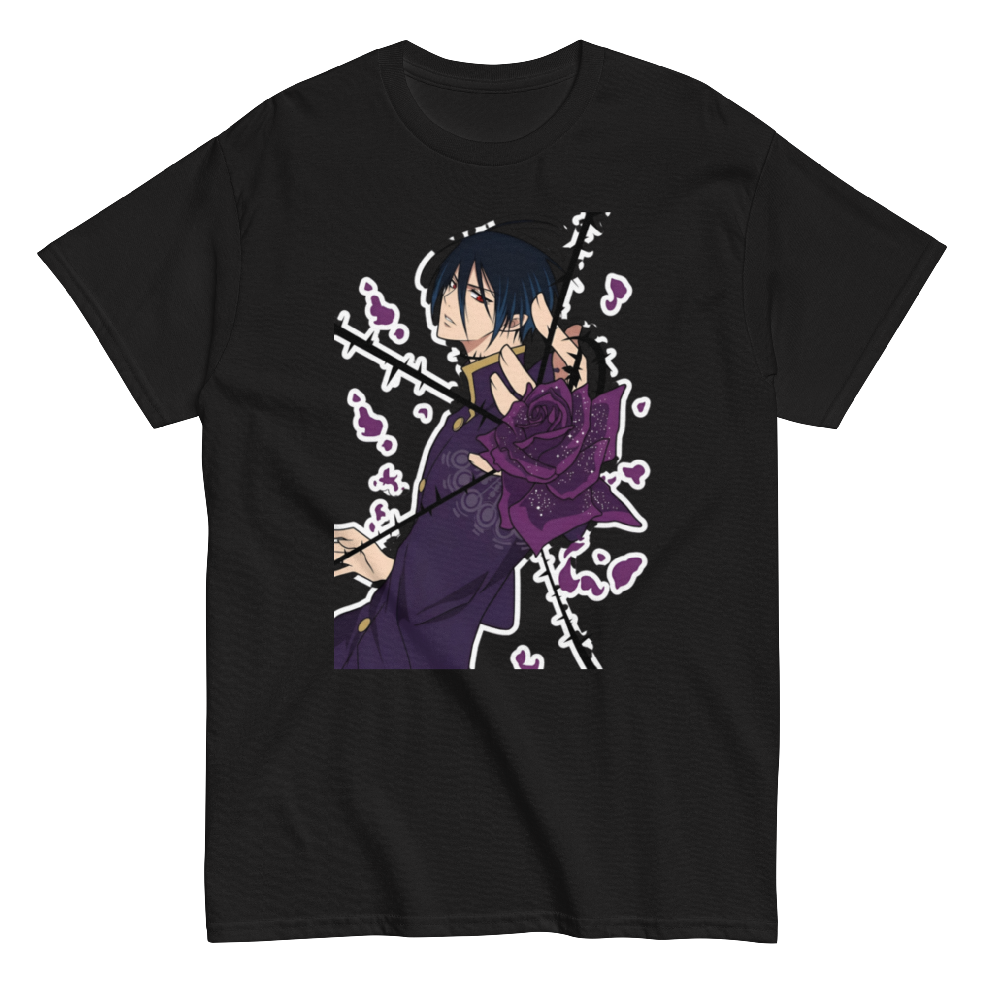 unisex-classic-tee-black-front-6a70f9c5edfa1.png Thornrose Reverie - Image 1