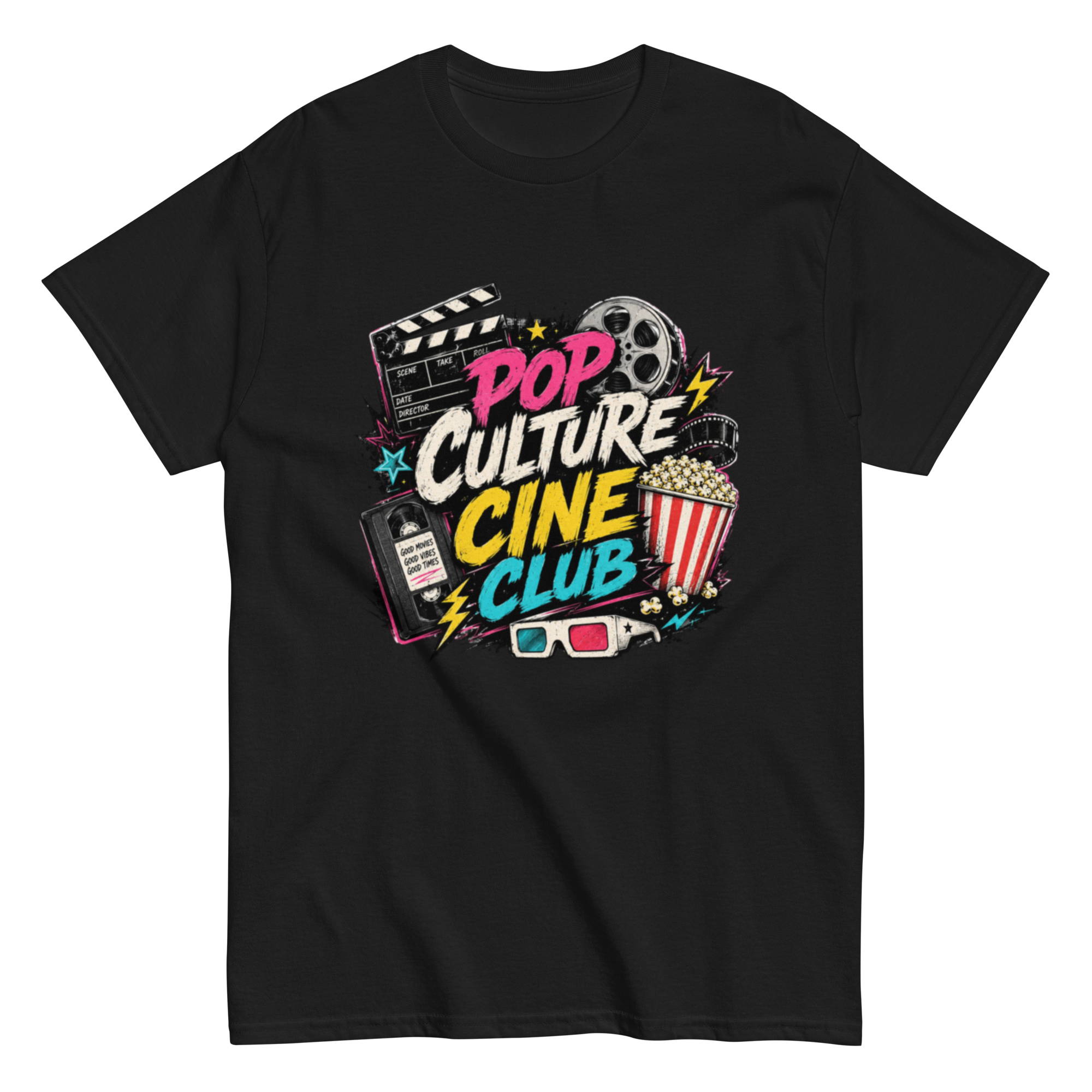 unisex-classic-tee-black-front-6a712d7a66293.png Reel Vibes - Image 1