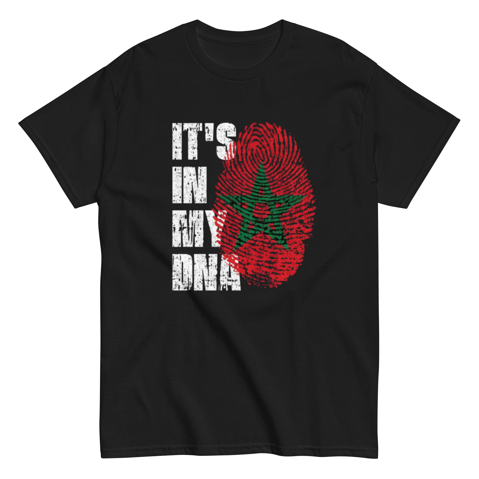 unisex-classic-tee-black-front-6a73807f077ee.png Moroccan DNA - Image 1