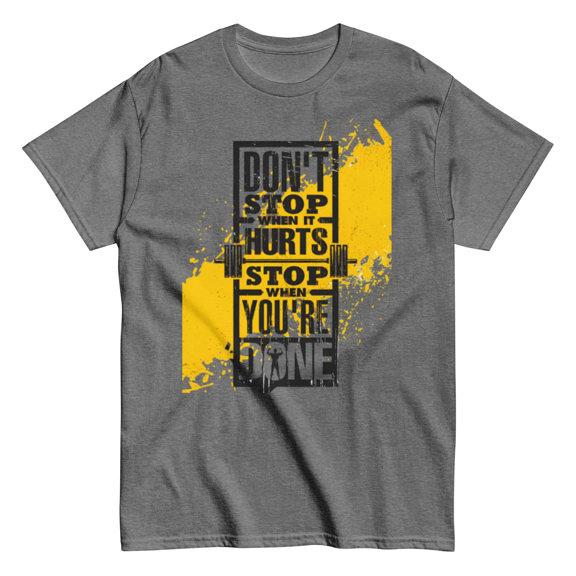 unisex-classic-tee-graphite-heather-front-6a755249a7a06.png Iron Will Drive - Image 1