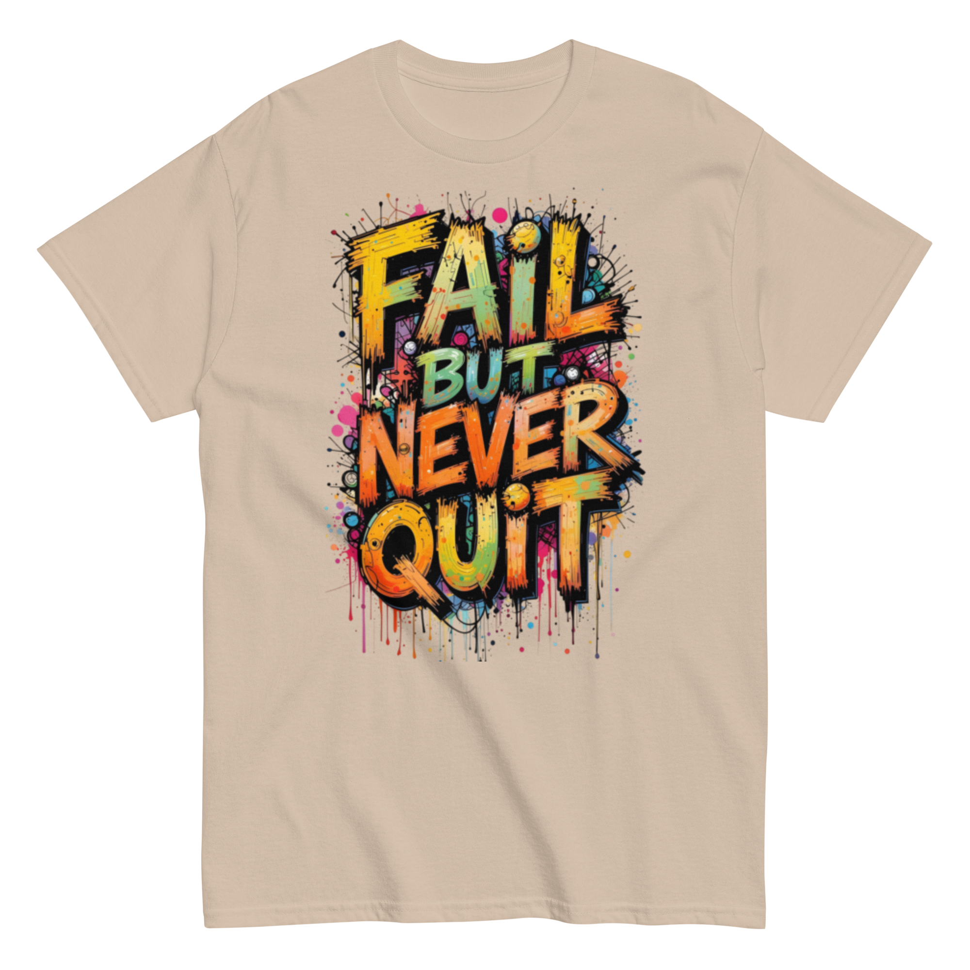 unisex-classic-tee-sand-front-6a754d00120b6.png Relentless Grit - Image 1